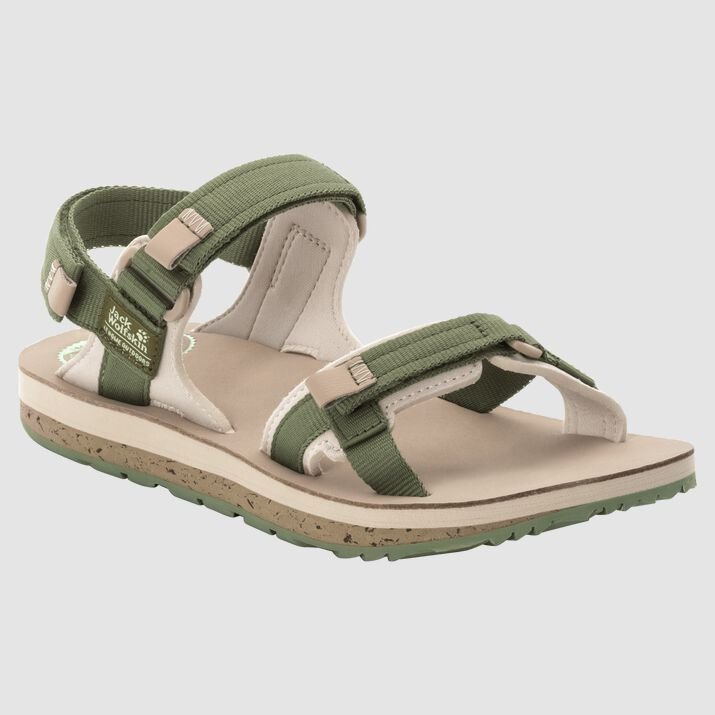 Jack Wolfskin Womens Outfresh Deluxe Sandals Khaki 507621RHZ